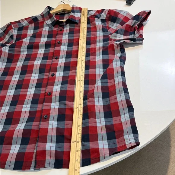 Arc'teryx Red and Blue Checkered Casual Shirt Size Large - Picture 7 of 9